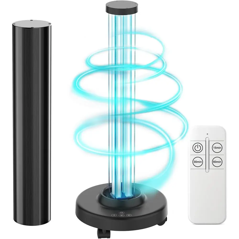 100W UVC Disinection Cart with Wheels, Portable Mobile UV Light Sanitizer with Remote & 3 Timer Settings, Ozone-ree, 99.9% Germ
100W UVC Disinection Cart with Wheels, Portable Mobile UV Light Sanitizer with Remote & 3 Timer Settings, Ozone-ree, 99.9% Germ