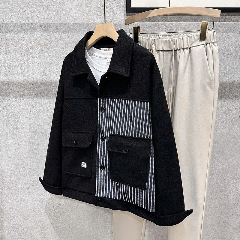 Мужское длинное пальто из шерстяной смеси с поясом, устойчивое к усадке, с фиксированным креплением, стабильное, неизменное, надежное, прохладное.
Мужское длинное пальто из шерстяной смеси с поясом, устойчивое к усадке, с фиксированным креплением, стабильное, неизменное, надежное, прохладное.