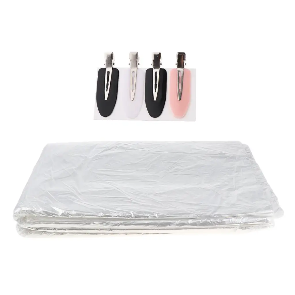 50pcs Waterproof Hair Cutting Cape Gown Hairdressing Cover & 4x Hair Clips
50pcs Waterproof Hair Cutting Cape Gown Hairdressing Cover & 4x Hair Clips