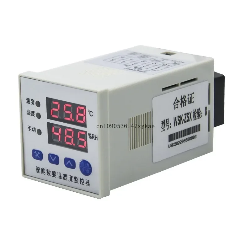 AC/DC universal WSK-ZSX intelligent digital display temperature and humidity controller, dehumidification and heating
AC/DC universal WSK-ZSX intelligent digital display temperature and humidity controller, dehumidification and heating