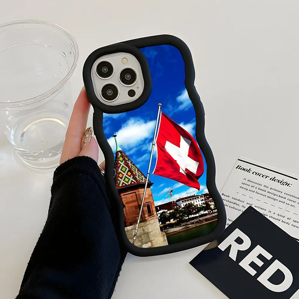 Switzerland Flag Wavy Edge TPU Mobile Phone Case for iPhone 17 16 15 14 13 12 11 Air Pro Max Plus Colorful Cover
Switzerland Flag Wavy Edge TPU Mobile Phone Case for iPhone 17 16 15 14 13 12 11 Air Pro Max Plus Colorful Cover