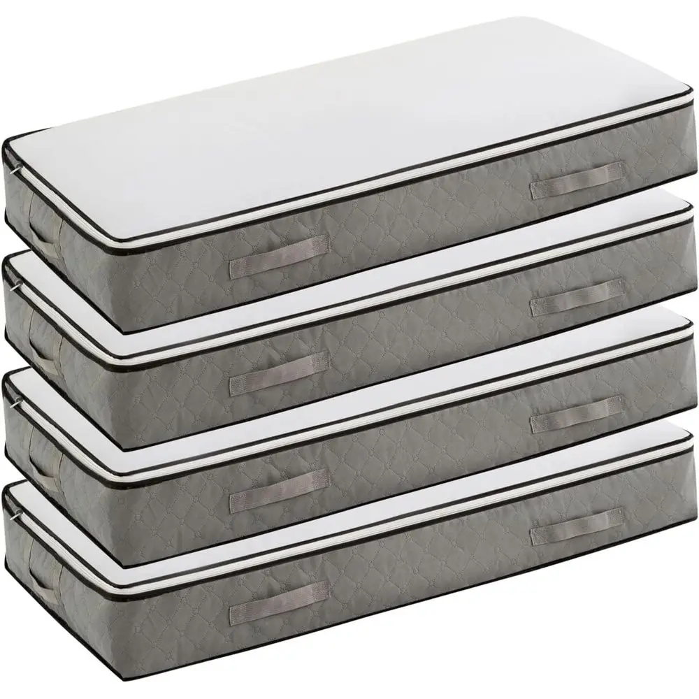 90L Under Bed Storage Containers, Closet Organizers and Storage Bins, Foldable Underbed Storage Bags for Blanket, Clothing, Comf
90L Under Bed Storage Containers, Closet Organizers and Storage Bins, Foldable Underbed Storage Bags for Blanket, Clothing, Comf