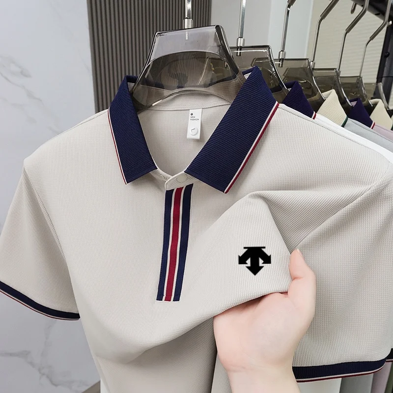 Men latest summer lapel luxury embroide polo shirt busine leisure commut soft comfort breath skin friendly short sleeve Tshirt
Men latest summer lapel luxury embroide polo shirt busine leisure commut soft comfort breath skin friendly short sleeve Tshirt
