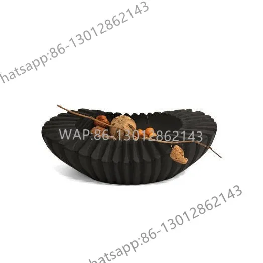 French modern medieval style wabi style black wood grain wavy wild fun fruit plate desktop storage art ornament
French modern medieval style wabi style black wood grain wavy wild fun fruit plate desktop storage art ornament