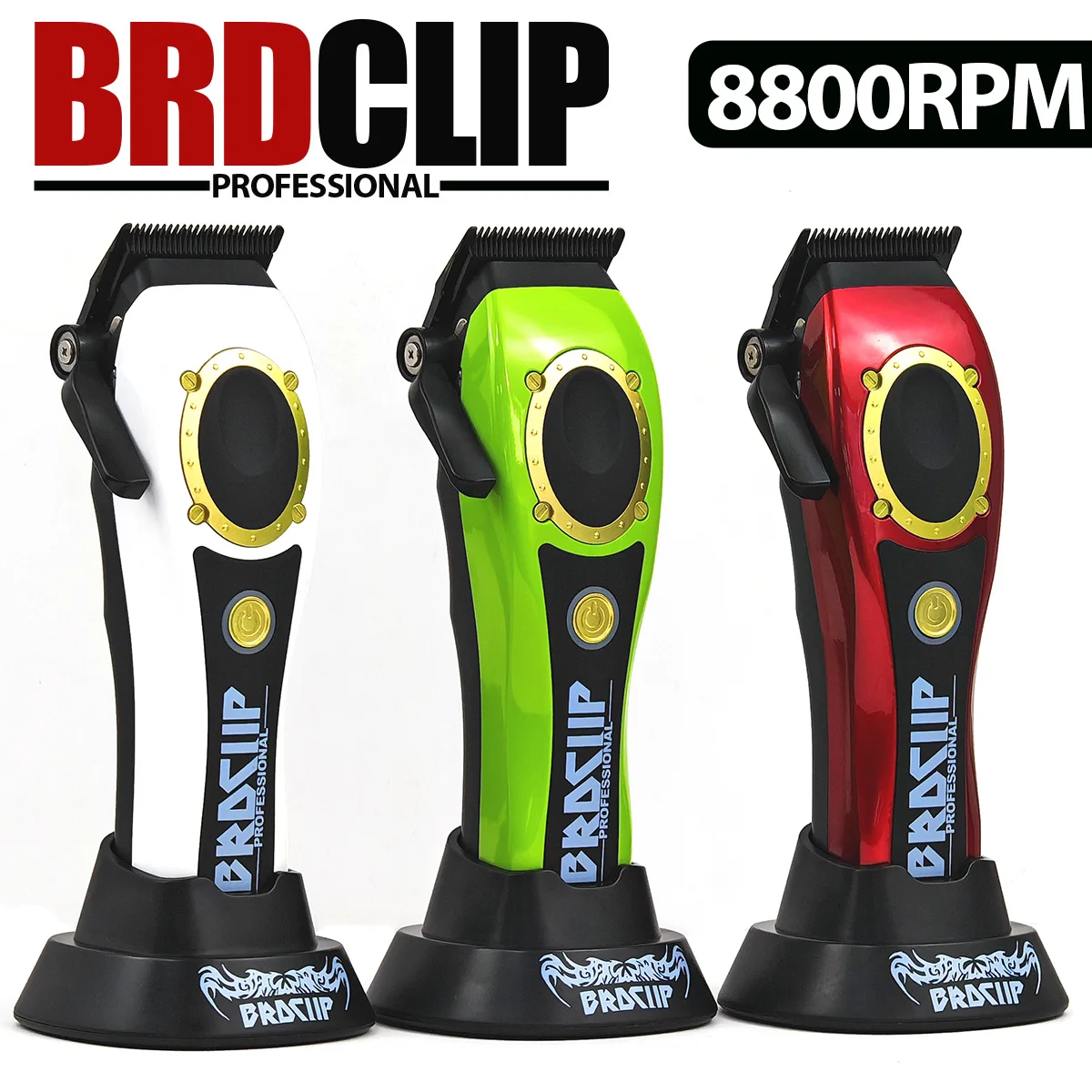 Professional Salon 8800RPM Electric Cordless Hair Clipper BRDCLIP 3 Color Hair Trimmer 100PRO 4500mAh Men's Hair Clipper Machine
Professional Salon 8800RPM Electric Cordless Hair Clipper BRDCLIP 3 Color Hair Trimmer 100PRO 4500mAh Men's Hair Clipper Machine