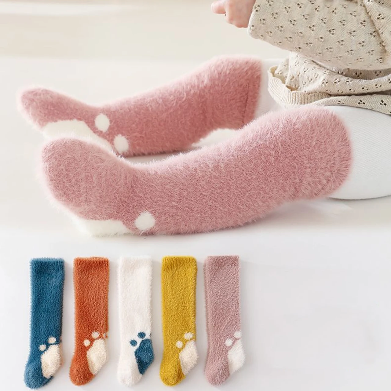 Coral Fleece Baby Over Knee Stockings Winter Warm Kids Long Socks 6-36Month Boys Girls Indoor Plush Sock Cute Toddler Footwear
Coral Fleece Baby Over Knee Stockings Winter Warm Kids Long Socks 6-36Month Boys Girls Indoor Plush Sock Cute Toddler Footwear