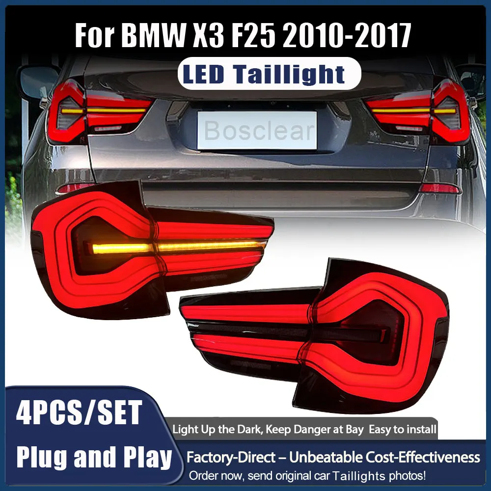Auto LED Tail Lights For BMW X3 2010-2017 F25 LED Tailliamps Assembly Upgrade Car G01 G08 Styling Rear Signal Lamps Accessories
Auto LED Tail Lights For BMW X3 2010-2017 F25 LED Tailliamps Assembly Upgrade Car G01 G08 Styling Rear Signal Lamps Accessories