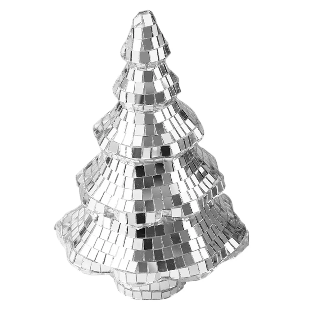 Silver Disco Ball Christmas Tree Mini Tabletop Artificial Reflective Ornament for Holiday Parties Home Bar Restaurant
Silver Disco Ball Christmas Tree Mini Tabletop Artificial Reflective Ornament for Holiday Parties Home Bar Restaurant