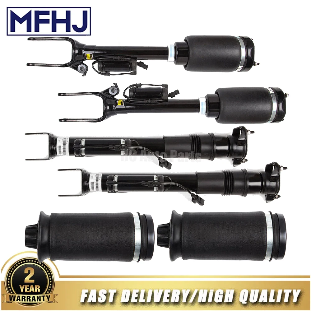 6PC Air Suspension Shock Strut Assembly & Air Spring Kit For Mercedes W164 GL450 1643200731,1643201131,1643202031,1643202131
6PC Air Suspension Shock Strut Assembly & Air Spring Kit For Mercedes W164 GL450 1643200731,1643201131,1643202031,1643202131