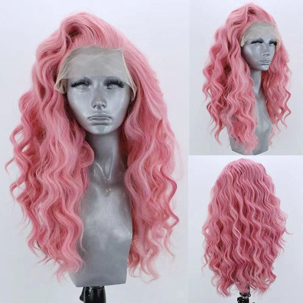 AIMEYA Pink Lace Front Wig Long Body Wave Synthetic Hair 13x4 Glueless Natural Hairline Frontal Lace Cosplay Daily Use Wig
AIMEYA Pink Lace Front Wig Long Body Wave Synthetic Hair 13x4 Glueless Natural Hairline Frontal Lace Cosplay Daily Use Wig