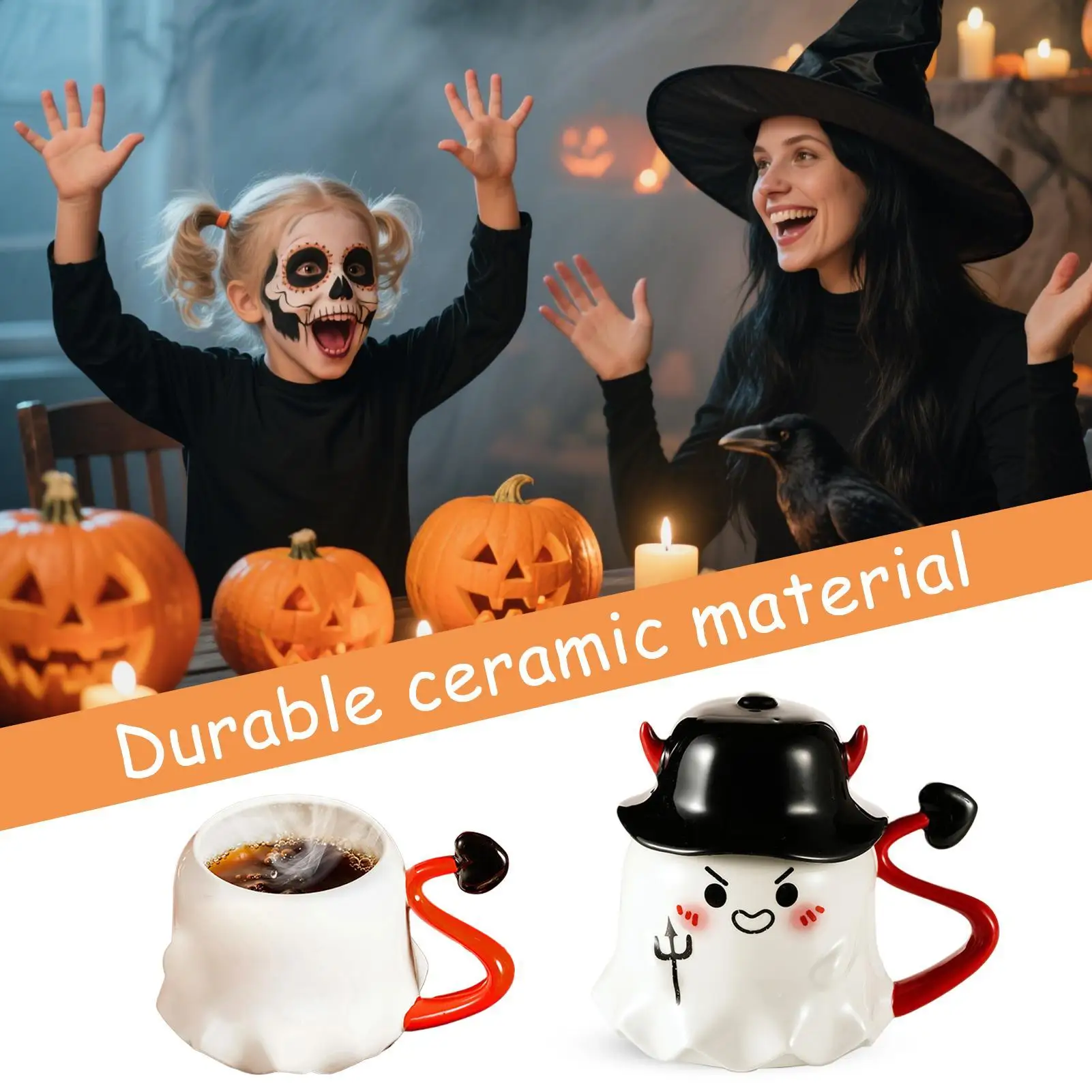 Halloween Coffee Mug Cute Ceramic Halloween Cup Season Decoration for Friends Birthday School Offices Teens Housewarming Fall
Halloween Coffee Mug Cute Ceramic Halloween Cup Season Decoration for Friends Birthday School Offices Teens Housewarming Fall