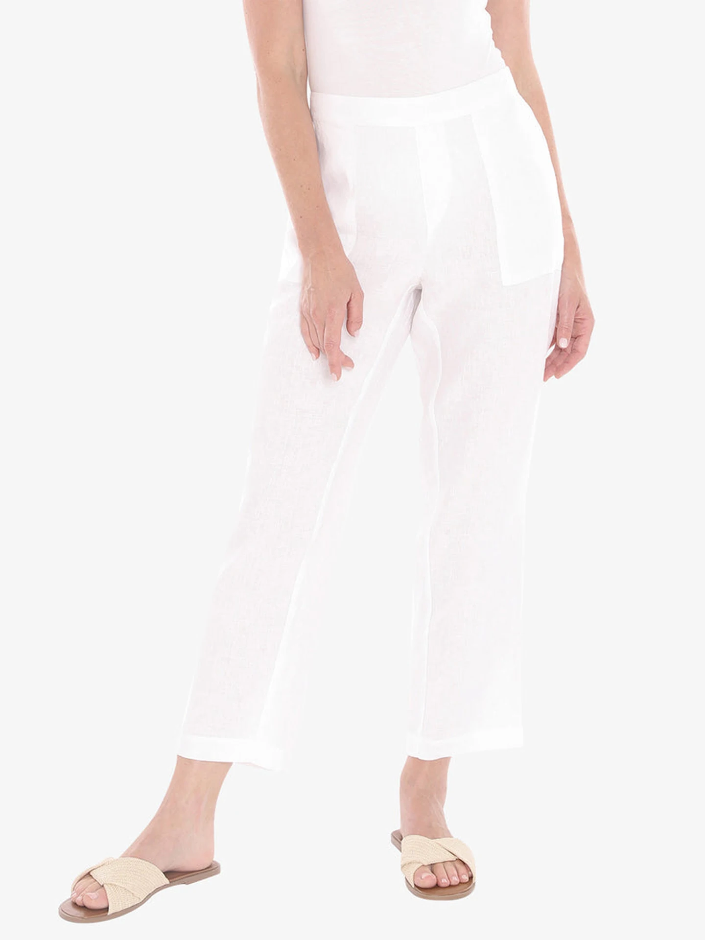 High Waist Pure Linen Washed Slimming Thin Casual Pants Women's plus Size Summer Lightweight Trousers Comfortable Loose Fit
High Waist Pure Linen Washed Slimming Thin Casual Pants Women's plus Size Summer Lightweight Trousers Comfortable Loose Fit
