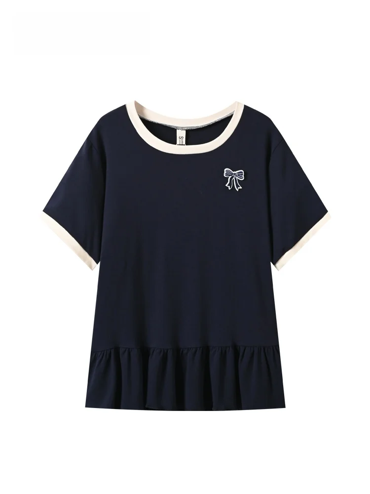 plus Size Women's Short Sleeve T-Shirt Shoulder Width Regular Fit Summer New Style Unique Beautiful Knot Top
plus Size Women's Short Sleeve T-Shirt Shoulder Width Regular Fit Summer New Style Unique Beautiful Knot Top