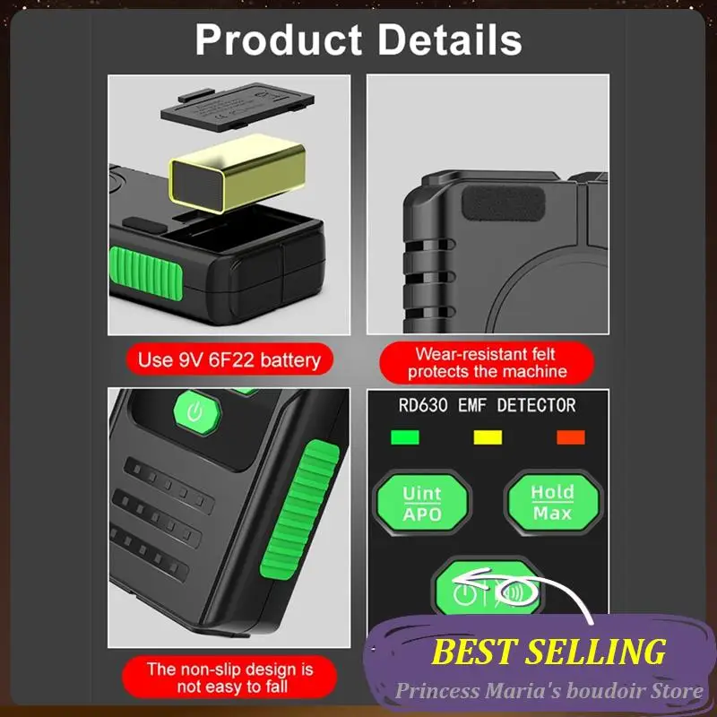 AB30-3-In-1 Electromagnetic Field Radiation Detector Tester EMF Meter Multifunctional Portable Radio Frequency Warn Meter
AB30-3-In-1 Electromagnetic Field Radiation Detector Tester EMF Meter Multifunctional Portable Radio Frequency Warn Meter