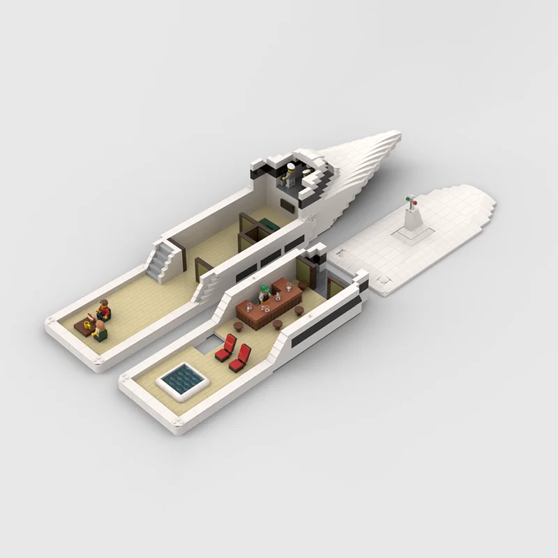 Moc Building Bricks Modular Super Yacht Minifigure Scale Model Technology Modular Blocks Gifts Christmas Toys DIY Sets Assembly
Moc Building Bricks Modular Super Yacht Minifigure Scale Model Technology Modular Blocks Gifts Christmas Toys DIY Sets Assembly