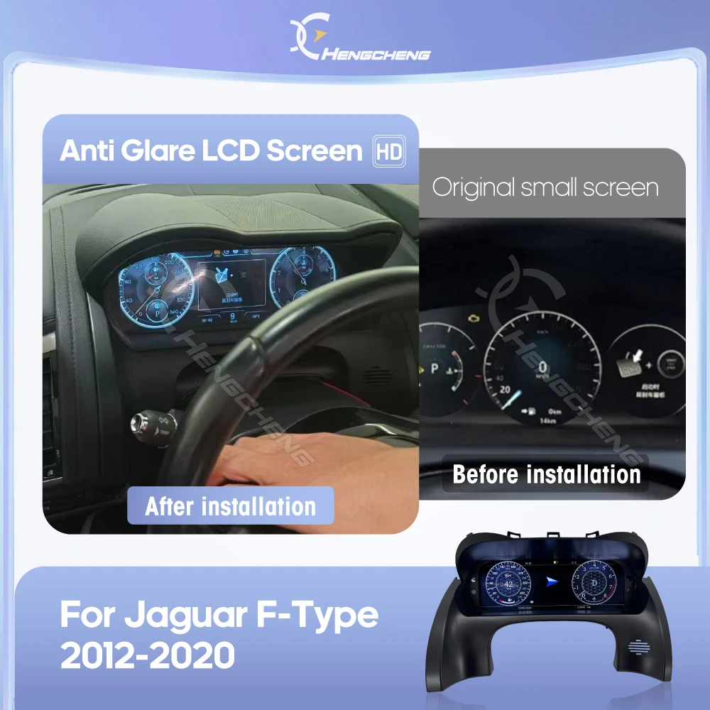 LHD For Jaguar F-TYPE 2012-2020 LCD Dashboard Panel Carplay Virtual Cockpit Digital Cluster Instrument Speedometer Carplay
LHD For Jaguar F-TYPE 2012-2020 LCD Dashboard Panel Carplay Virtual Cockpit Digital Cluster Instrument Speedometer Carplay