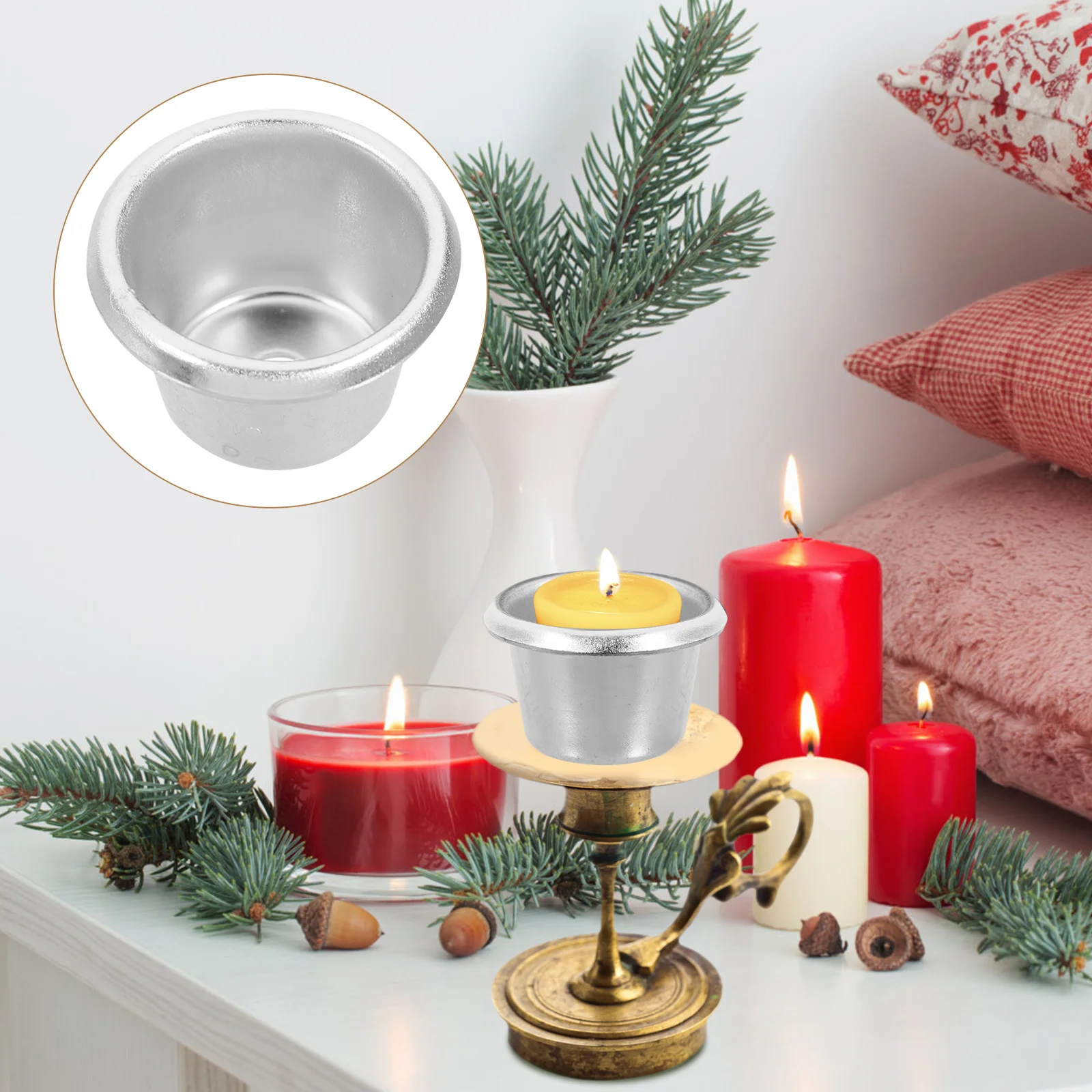 10Pcs Metal Cups Creative Container Iron Holder for DIY Decorative Use Christmas DIY Candlestick
10Pcs Metal Cups Creative Container Iron Holder for DIY Decorative Use Christmas DIY Candlestick