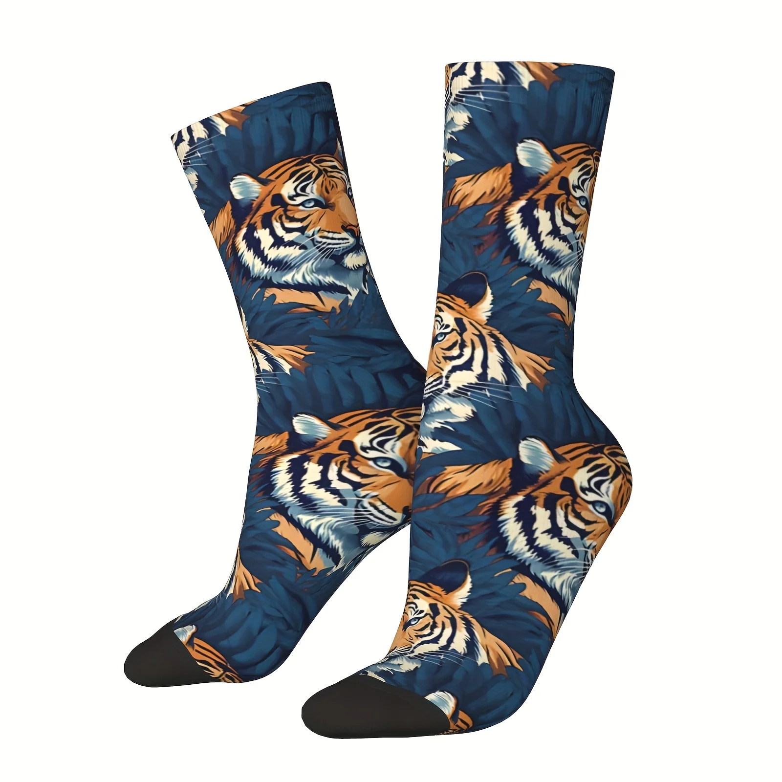 1 Pair Sock For Men Tigers In The Tropic Leaves Hip Hop Vintage Happy Seamless Pattern Printed Boys Crew Compression Sock 
1 Pair Sock For Men Tigers In The Tropic Leaves Hip Hop Vintage Happy Seamless Pattern Printed Boys Crew Compression Sock