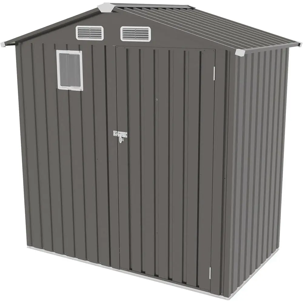 Outdoor Storage Shed, 6x3.6ft Metal Garden Tool Shed with Lockable Door and Sloping Roof, Ideal for Patio, Poolside, and Backyar
Outdoor Storage Shed, 6x3.6ft Metal Garden Tool Shed with Lockable Door and Sloping Roof, Ideal for Patio, Poolside, and Backyar