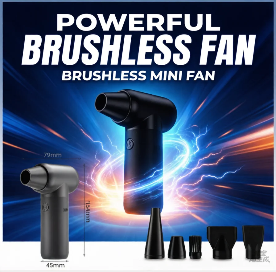 1pcs jet fan Hair dryer turbofan mini camping outdoor handheld high-speed brushless high-speed blower jet fan
1pcs jet fan Hair dryer turbofan mini camping outdoor handheld high-speed brushless high-speed blower jet fan