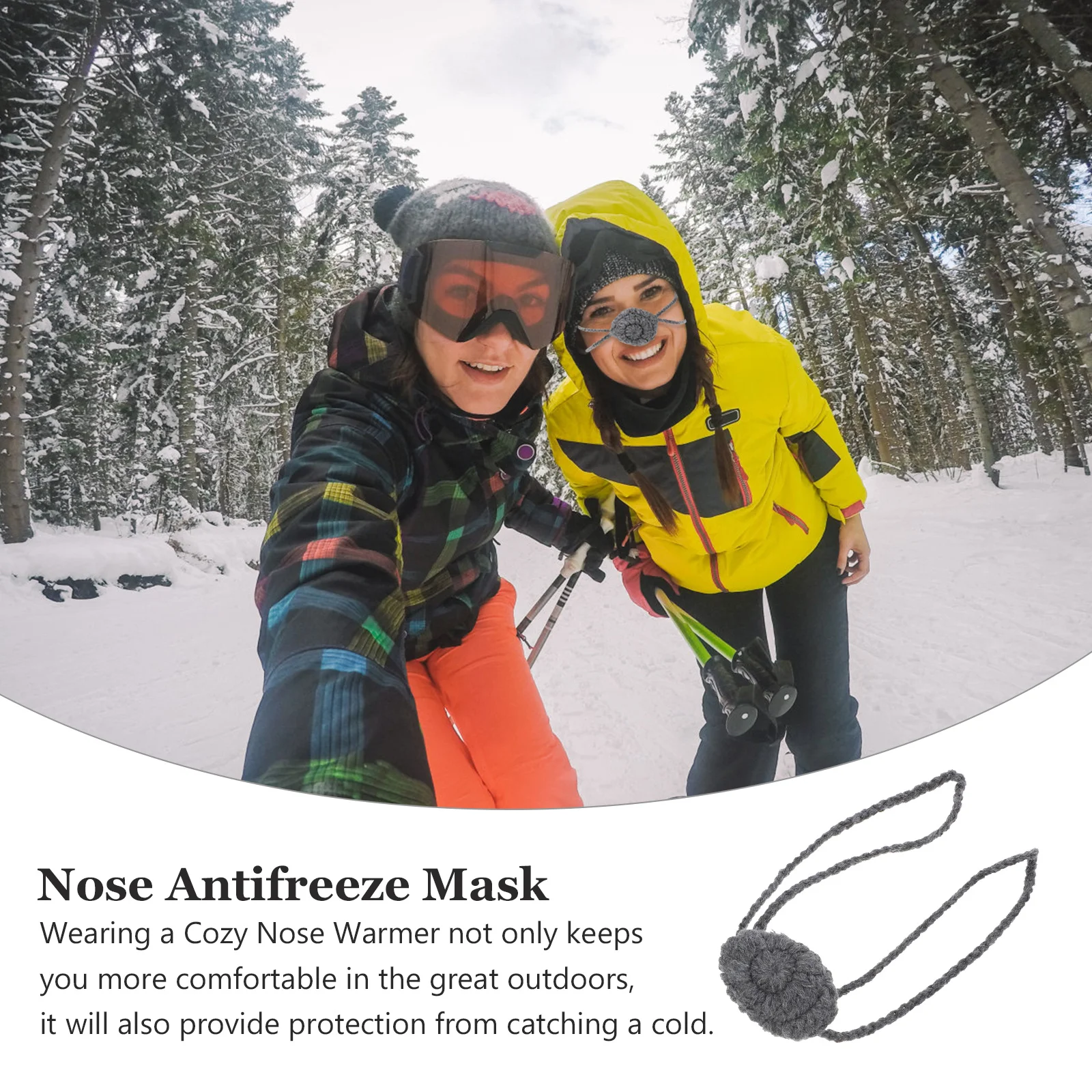 Nose Warmer Handmade Wool Weaving Nasal Mask Grey Unisex Breathable Antifreeze for Skiing Running Outdoor Activities
Nose Warmer Handmade Wool Weaving Nasal Mask Grey Unisex Breathable Antifreeze for Skiing Running Outdoor Activities