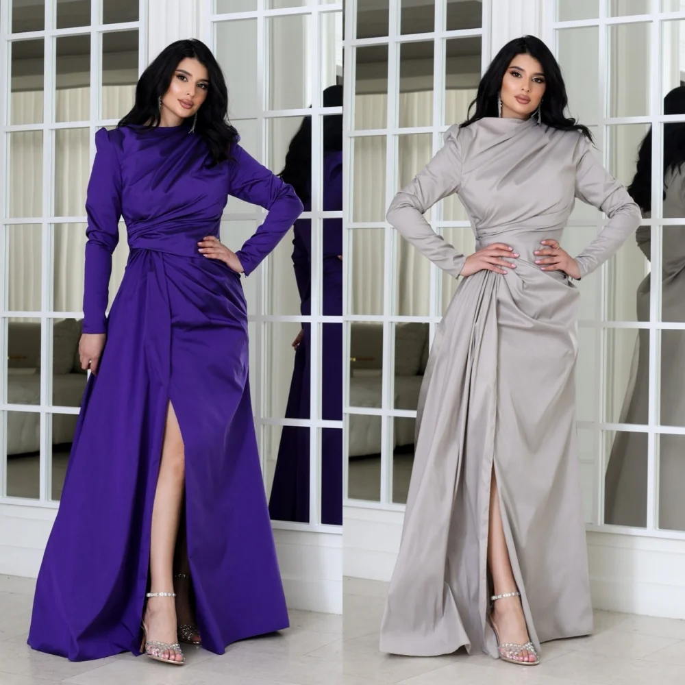 Customized Pleat High Collar A-line Long Dresses Bespoke Occasion Simple Elegant Sizes Available Formal Evening
Customized Pleat High Collar A-line Long Dresses Bespoke Occasion Simple Elegant Sizes Available Formal Evening