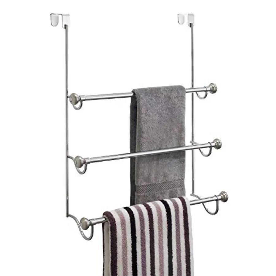 Over the Door Towel Rack The York Collection 1.5 x 7 x 22.8 Brushed Nickel Bathroom Organizer Storage Solution for Small Spaces
Over the Door Towel Rack The York Collection 1.5 x 7 x 22.8 Brushed Nickel Bathroom Organizer Storage Solution for Small Spaces