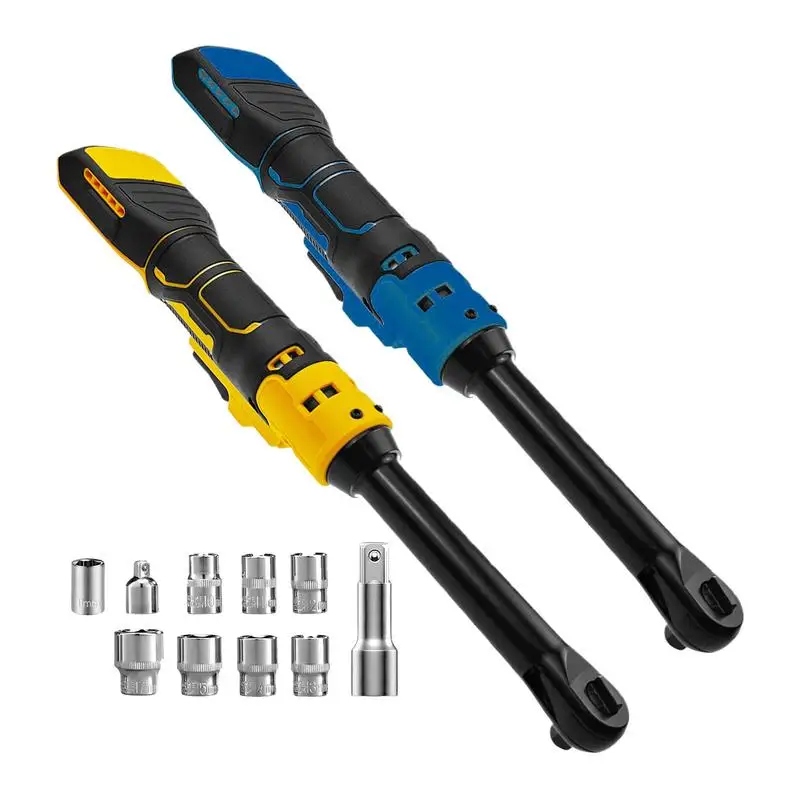 Electric Ratchet Wrench Upgraded Extended Head Cordless Socket Wrench Removal Screw Nut With Drive And Extension Bar Power Tool
Electric Ratchet Wrench Upgraded Extended Head Cordless Socket Wrench Removal Screw Nut With Drive And Extension Bar Power Tool