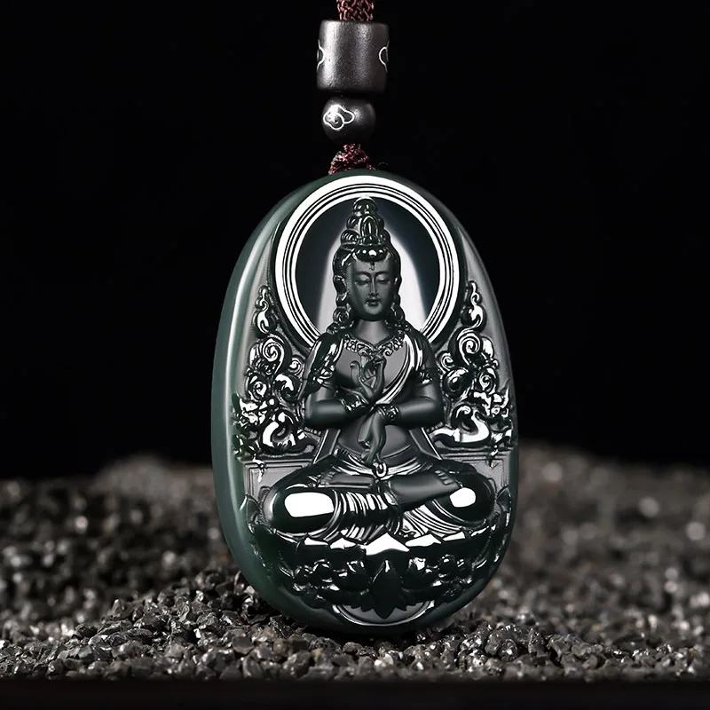 Genuine Hetian jade Guanyin jade pendant Xinjiang sapphire men's and women's Bodhisattva
Genuine Hetian jade Guanyin jade pendant Xinjiang sapphire men's and women's Bodhisattva