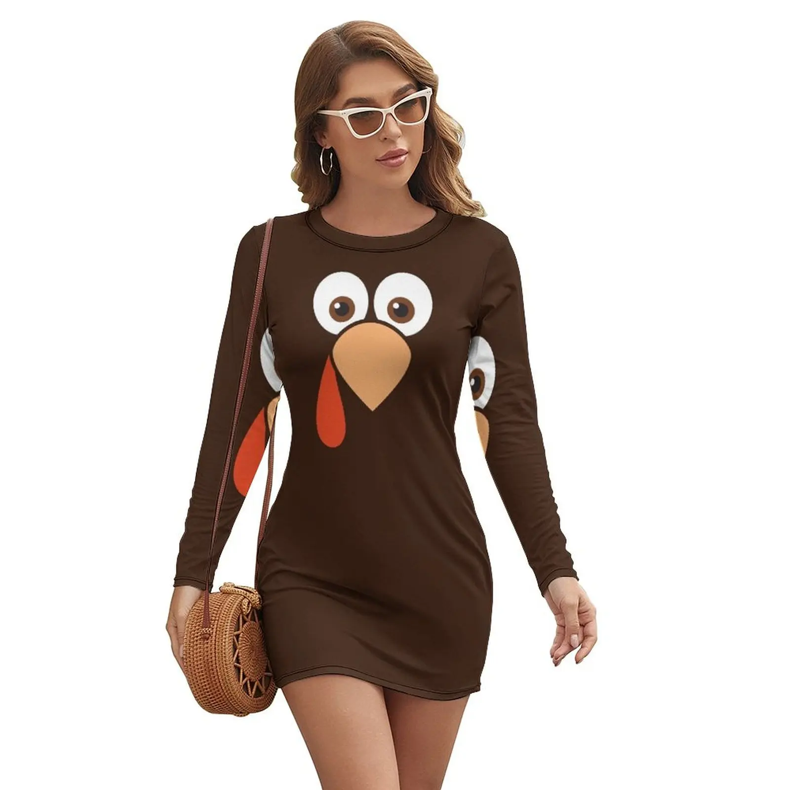 Cartoon Turkey Face Long-sleeved Dress long sleeve dress Elegant gown party dresses woman summer outfits for women 2024
Cartoon Turkey Face Long-sleeved Dress long sleeve dress Elegant gown party dresses woman summer outfits for women 2024