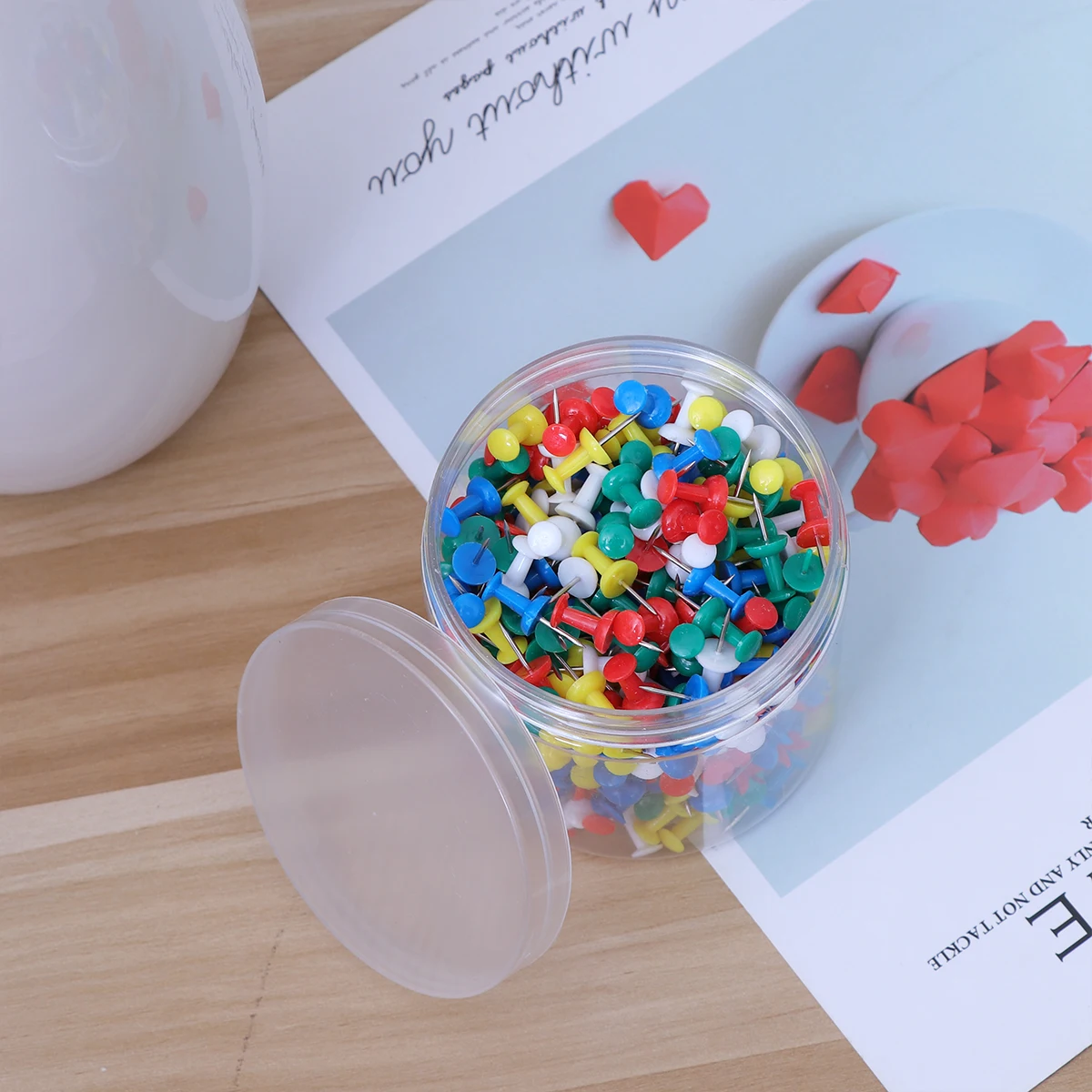 400 Pcs Colored Nails Reusable Push Pins Thumbtack Map Pushpins for Multi-colored
400 Pcs Colored Nails Reusable Push Pins Thumbtack Map Pushpins for Multi-colored