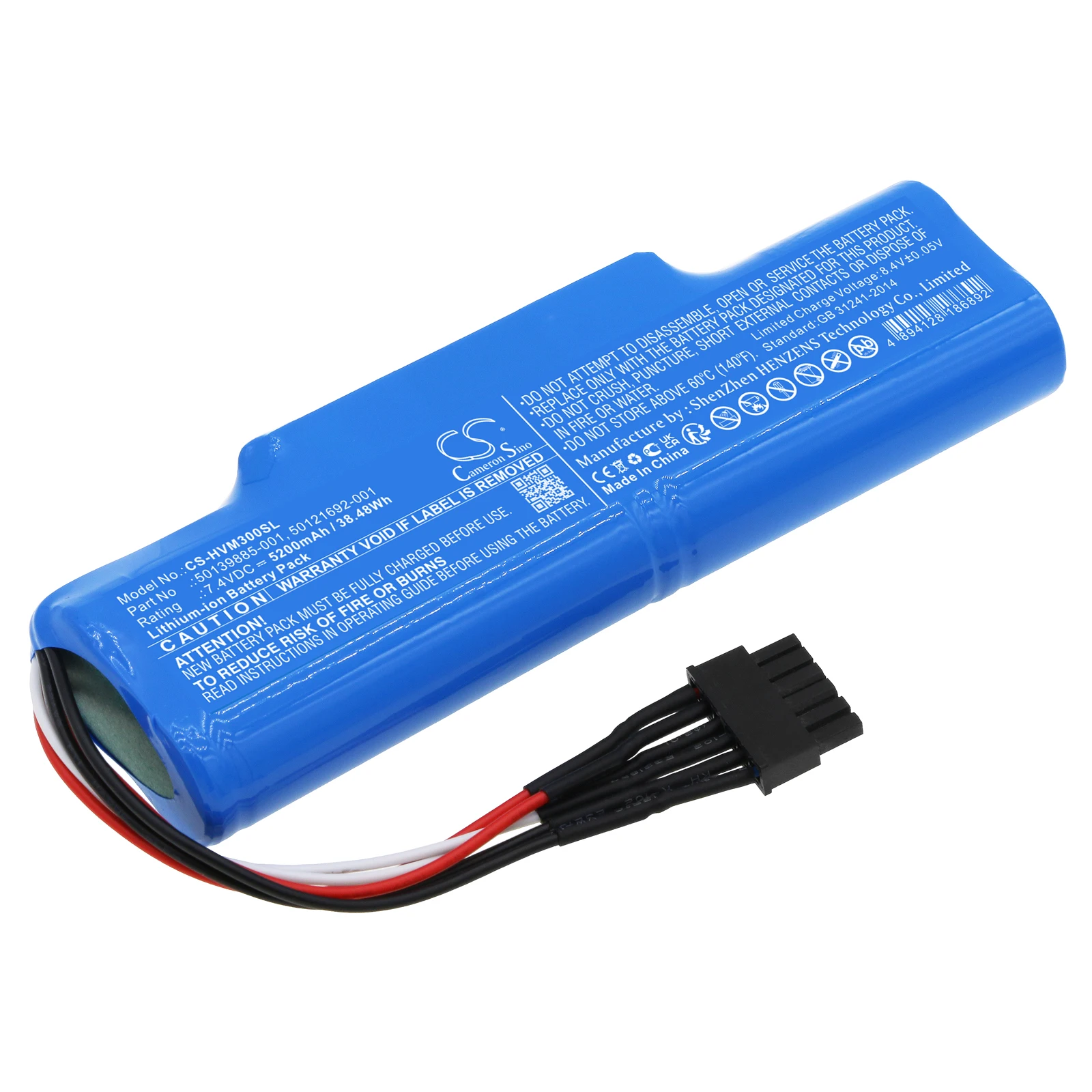 CS Replacement Battery for Honeywell Thor VM3 PN:50139885-001,L3-52301624A-R,OVT270L1R00,OVT270L1R01,501216 5200mAh / 38.48Wh
CS Replacement Battery for Honeywell Thor VM3 PN:50139885-001,L3-52301624A-R,OVT270L1R00,OVT270L1R01,501216 5200mAh / 38.48Wh