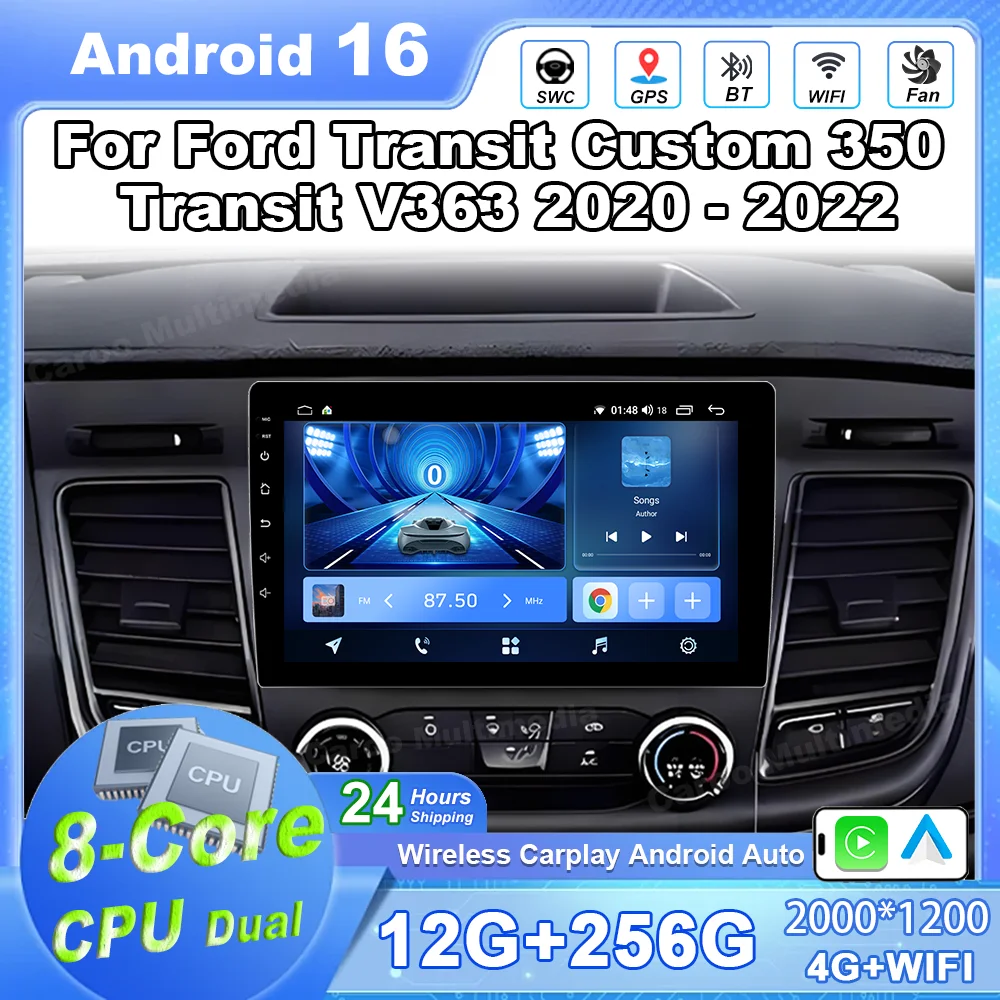 Auto Radio Android For Ford Transit Custom 350 Transit V363 2020-2022 Multimedia Video Player Navigation GPS NO 2 Din Head Unit
Auto Radio Android For Ford Transit Custom 350 Transit V363 2020-2022 Multimedia Video Player Navigation GPS NO 2 Din Head Unit
