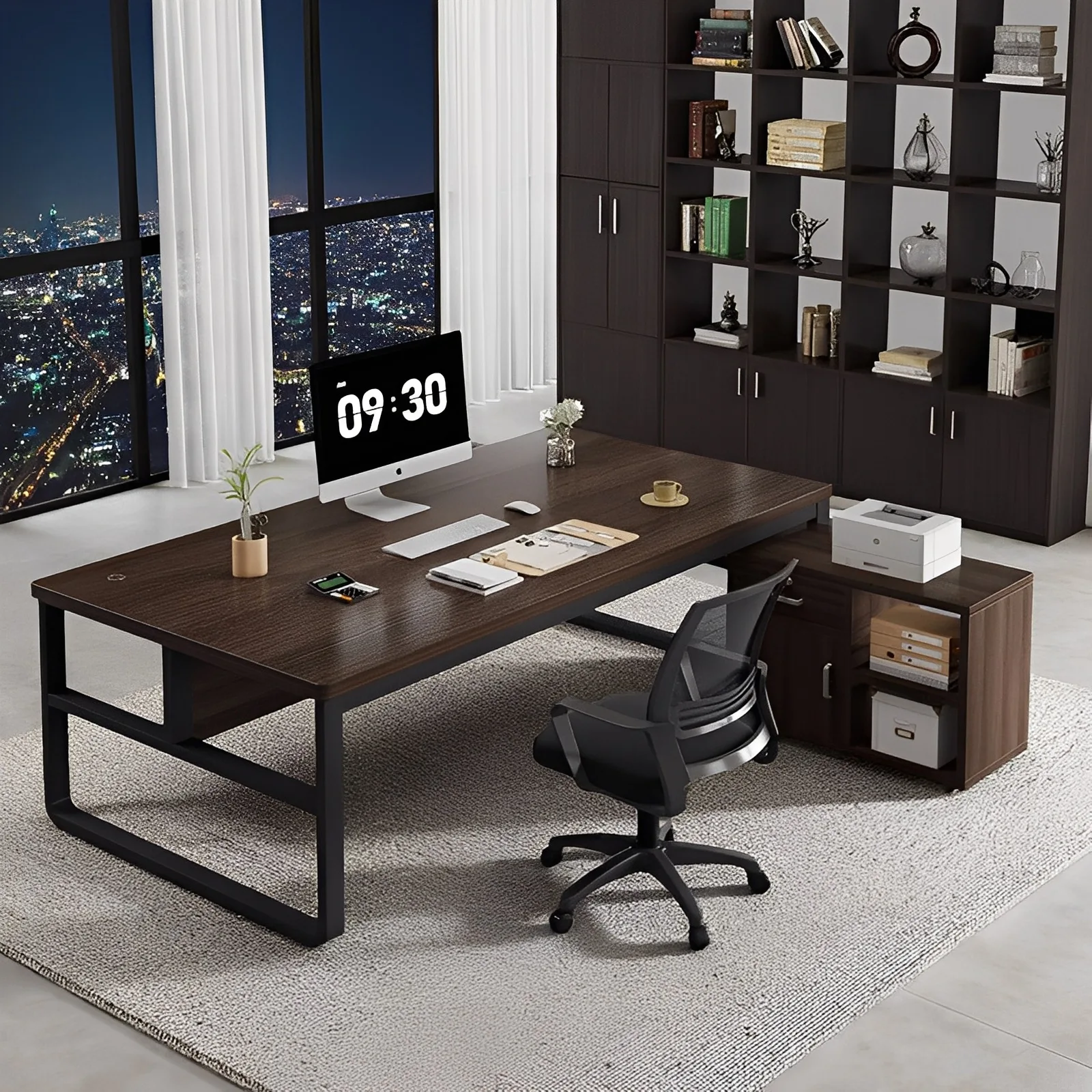 Premium desk with drawer desktop computer workbench simple manager desk
Premium desk with drawer desktop computer workbench simple manager desk