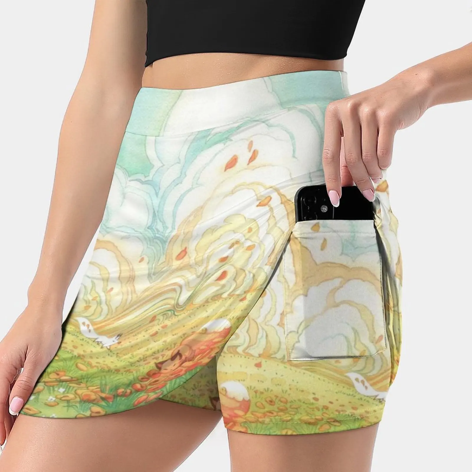 Meadow Frolic Watercolor Fox Kitsune Pattern Women's skirt Y2K Summer Clothes 2022 Kpop Style Trouser Skirt With Pocket Floral
Meadow Frolic Watercolor Fox Kitsune Pattern Women's skirt Y2K Summer Clothes 2022 Kpop Style Trouser Skirt With Pocket Floral