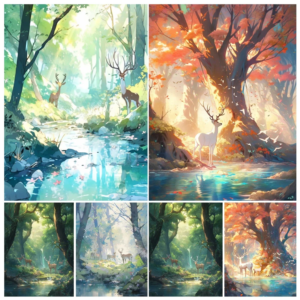 Hand Painting Deer In The Woods Landscape Animal Acrylic Painting By Numbers Kit DIY Artwork Canva Art GiftHome Decoration Gift
Hand Painting Deer In The Woods Landscape Animal Acrylic Painting By Numbers Kit DIY Artwork Canva Art GiftHome Decoration Gift