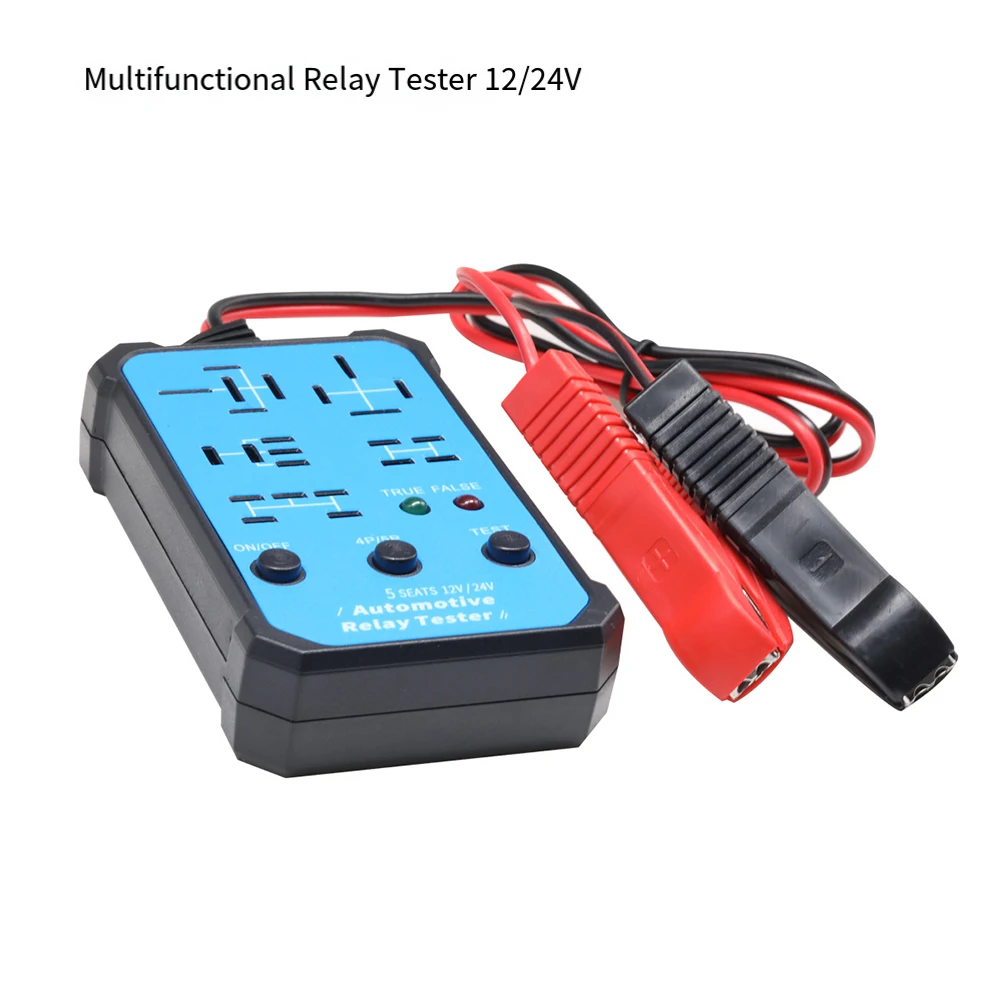 5 Seat Multi Functional Wireless Relay Tester for 12V 24V Automotive Repair Diagnostic Tool with LED Indicators
5 Seat Multi Functional Wireless Relay Tester for 12V 24V Automotive Repair Diagnostic Tool with LED Indicators