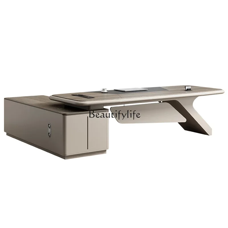 13President boss desk simple modern manager desk and chair combination furniture paint
13President boss desk simple modern manager desk and chair combination furniture paint