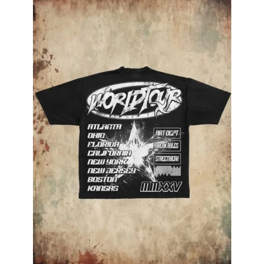 Bold ORBIT TOUR Design Y2K Pattern T Shirt Soft and Comfortable Casual Unisex Short Sleeve Fashion Graphic Print Men Women
Bold ORBIT TOUR Design Y2K Pattern T Shirt Soft and Comfortable Casual Unisex Short Sleeve Fashion Graphic Print Men Women