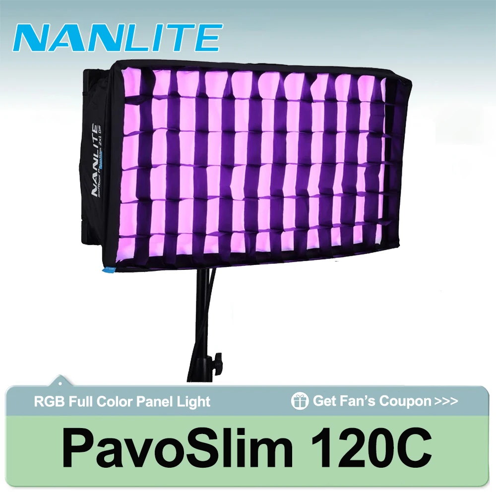 Nanlite PavoSlim 120C RGBWW LED Slim Panel Light 2700K-7500K Photography Fill Lighting for Video Studio Live Streaming
Nanlite PavoSlim 120C RGBWW LED Slim Panel Light 2700K-7500K Photography Fill Lighting for Video Studio Live Streaming