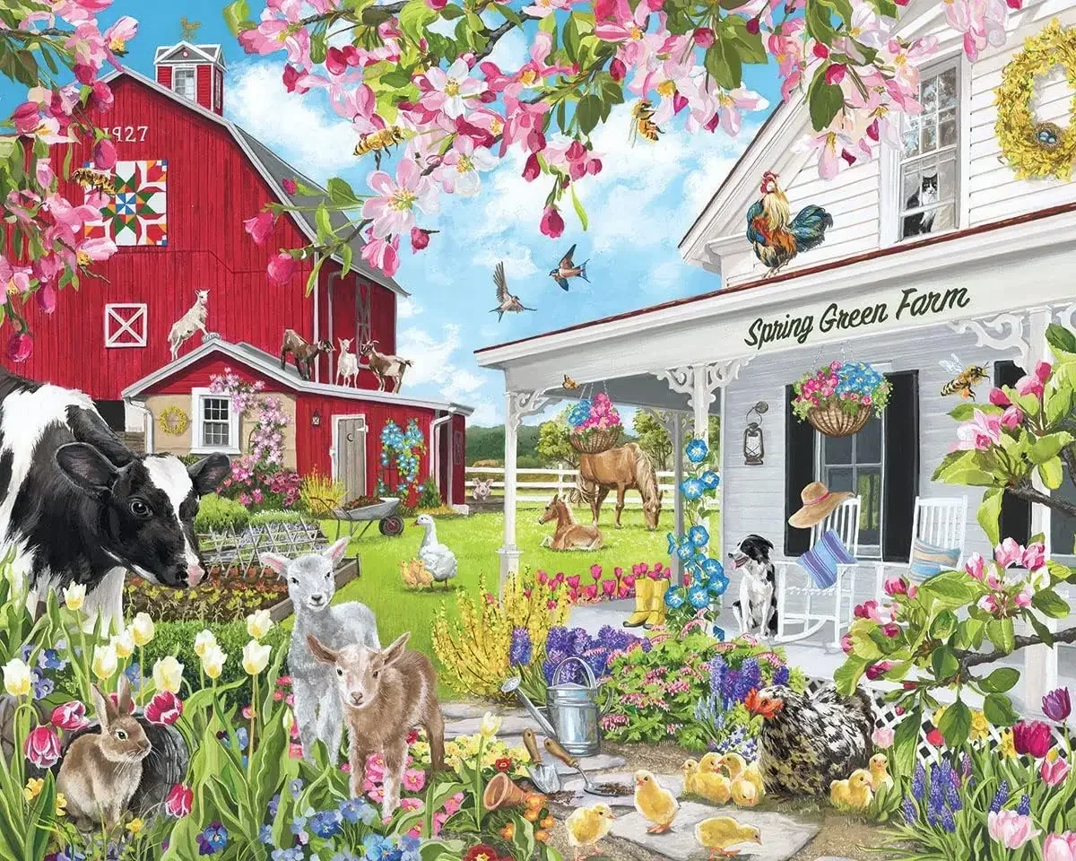 1000/520/120 Pieces Spring Green Farm Jigsaw Puzzles Challenging Family Activity Game for Gameroom Bedroom Livingroom Party Gift
1000/520/120 Pieces Spring Green Farm Jigsaw Puzzles Challenging Family Activity Game for Gameroom Bedroom Livingroom Party Gift