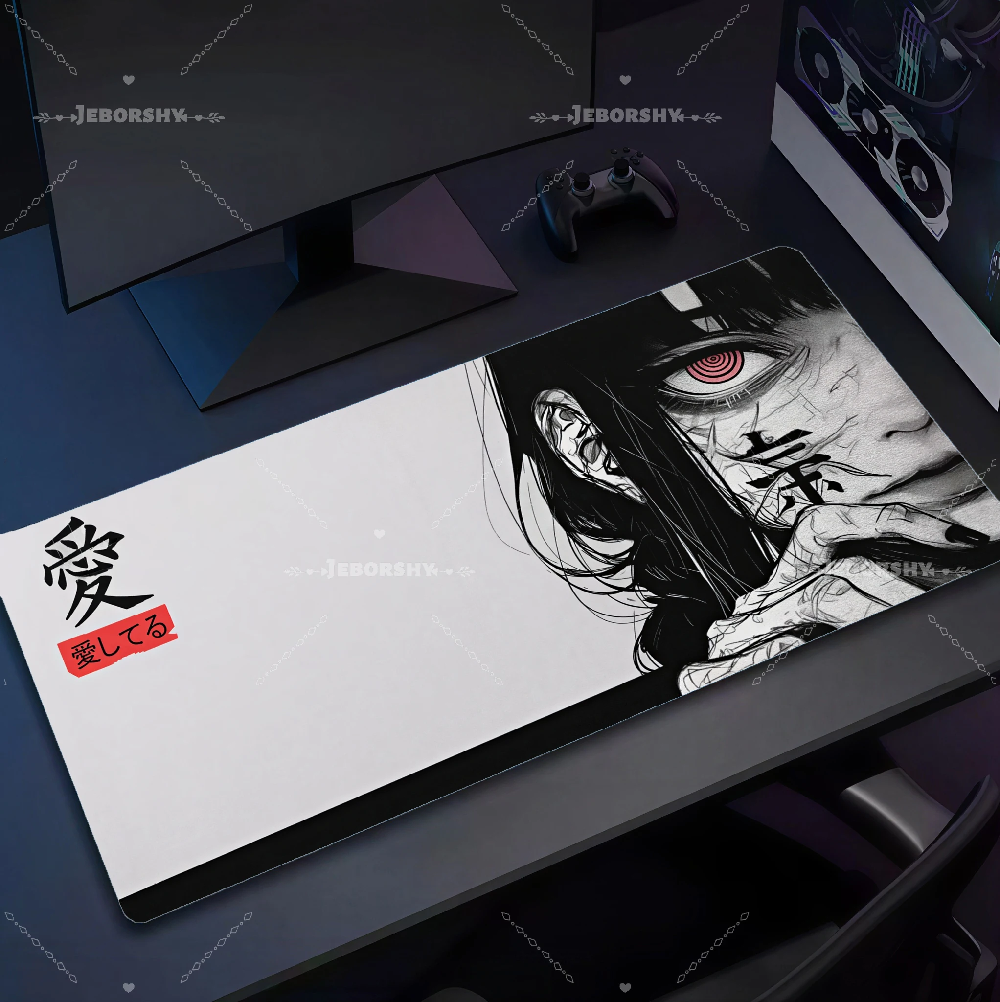 Dark Anime Red Eye Girl Mouse Pad XXL Large Desk Mat Black White Manga Style Non-Slip Rubber Base Gaming Mousepad for PC Laptop
Dark Anime Red Eye Girl Mouse Pad XXL Large Desk Mat Black White Manga Style Non-Slip Rubber Base Gaming Mousepad for PC Laptop