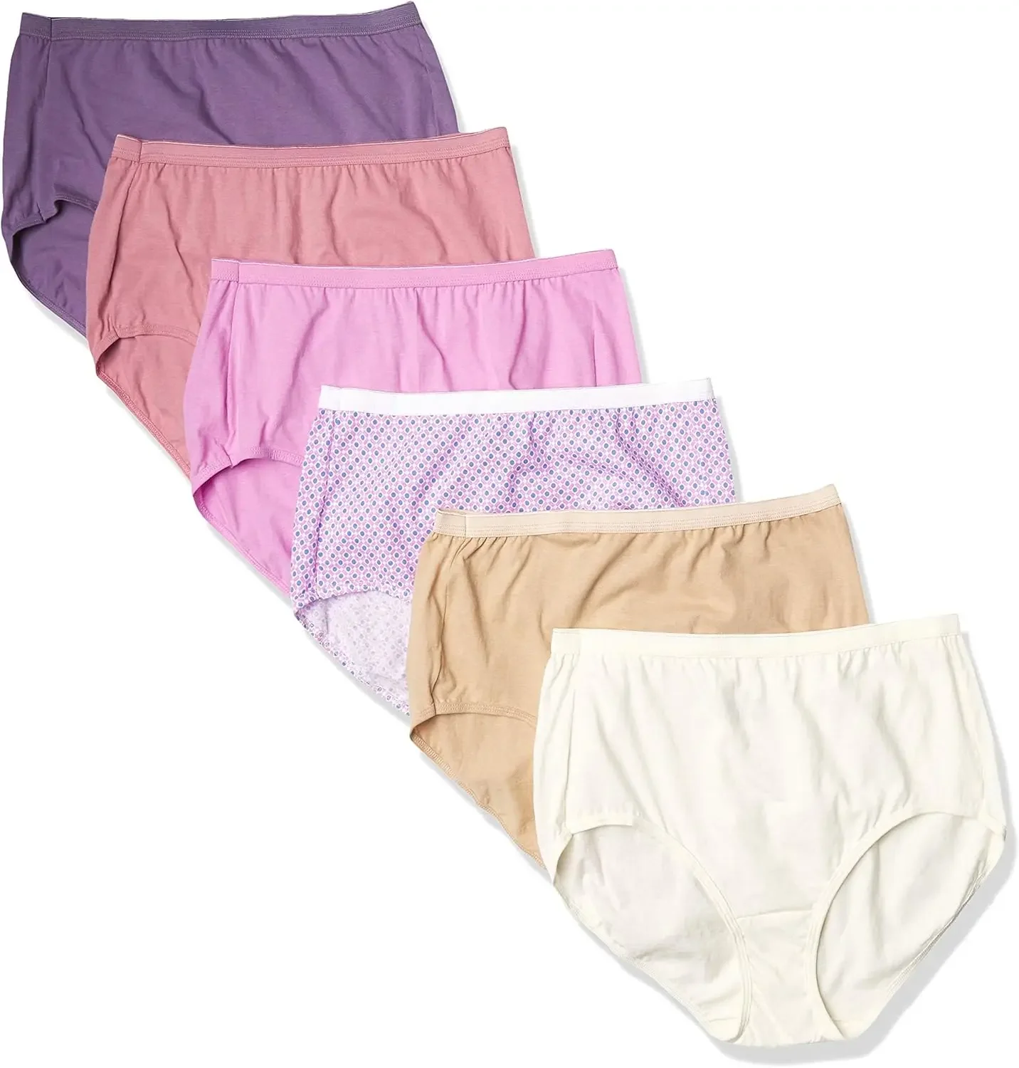 Women's Underwear Briefs Pack, 6-Pack, Cotton Brief Panties for Women, Moisture-Wicking (Plus Size)
Women's Underwear Briefs Pack, 6-Pack, Cotton Brief Panties for Women, Moisture-Wicking (Plus Size)