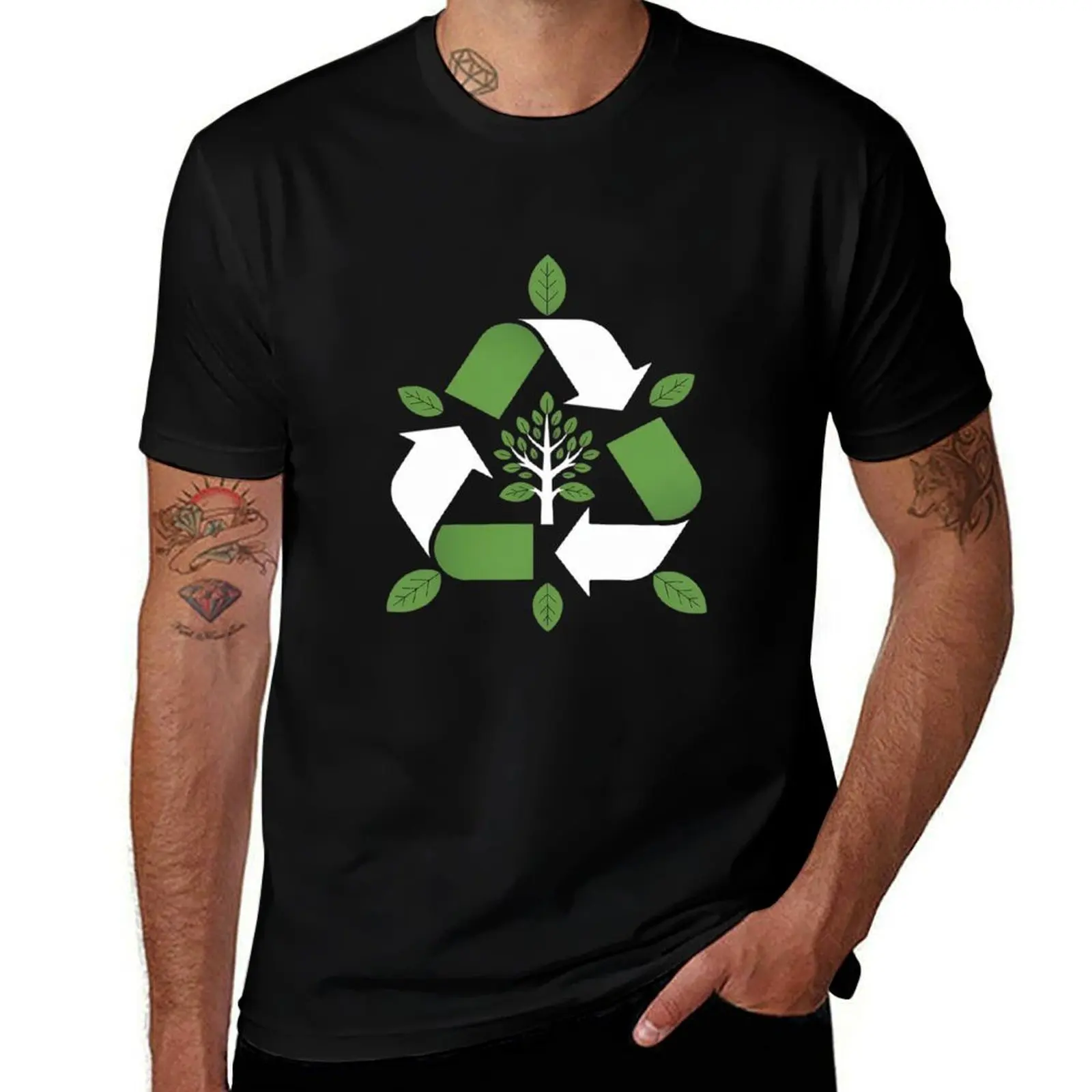 Nature Inspired Recycling Symbol T-Shirt summer shirt designer shirts Funny t-shirts T-shirts man heavy weight t shirts for men
Nature Inspired Recycling Symbol T-Shirt summer shirt designer shirts Funny t-shirts T-shirts man heavy weight t shirts for men