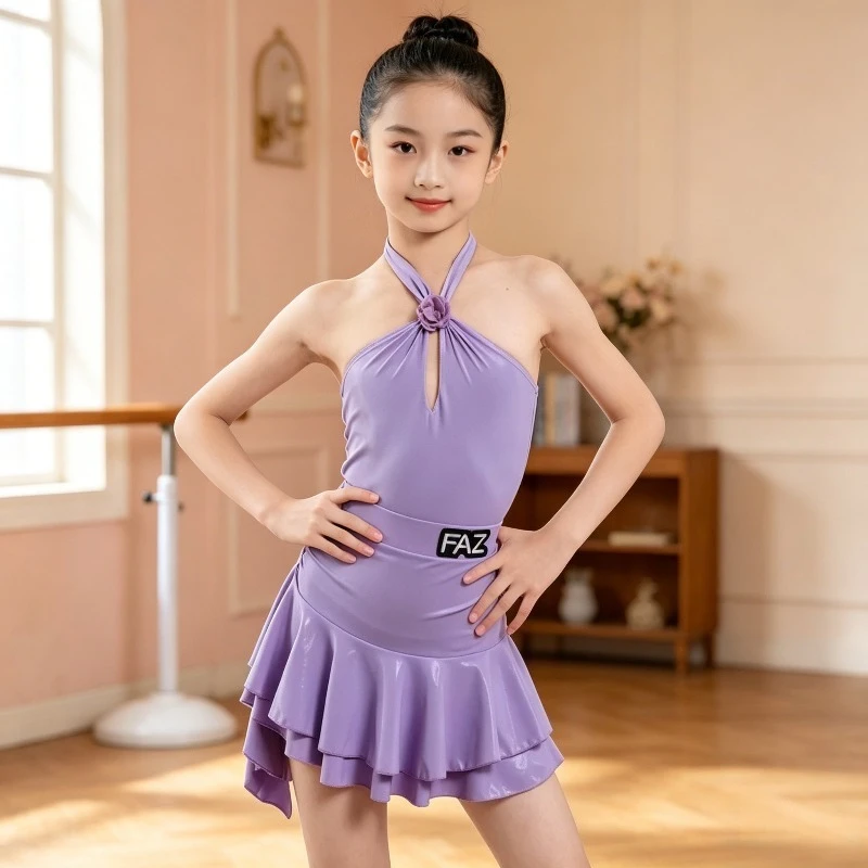 Girls Latin Dance Dress Kids Samba Tango Rumba Salsa Competition Ballroom Practice Costume Performance Accessories Dance wear
Girls Latin Dance Dress Kids Samba Tango Rumba Salsa Competition Ballroom Practice Costume Performance Accessories Dance wear