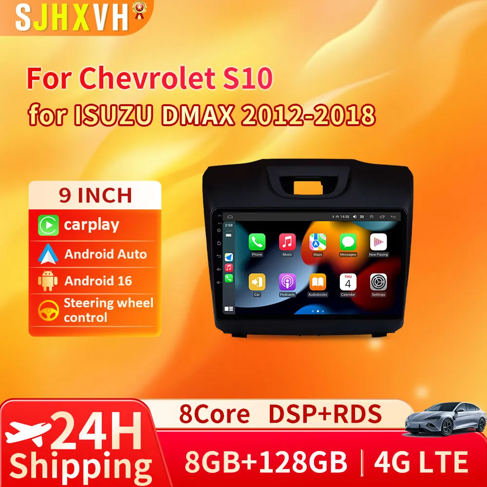 Android 16 Car Carplay Player For Chevrolet Holden S10 TRAILBLAZER COLORADO ISUZU DMAX GPS Radio Audio Multimedia Stereo BT Navi 
Android 16 Car Carplay Player For Chevrolet Holden S10 TRAILBLAZER COLORADO ISUZU DMAX GPS Radio Audio Multimedia Stereo BT Navi