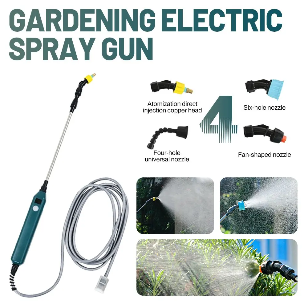 Electric Spray Gun With 5m Water Hose And 3Pcs Nozzles 2400 mAh Battery Multi-Function Automatic Sprayer Retractable Spray Bar
Electric Spray Gun With 5m Water Hose And 3Pcs Nozzles 2400 mAh Battery Multi-Function Automatic Sprayer Retractable Spray Bar