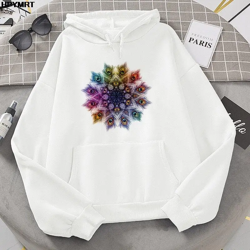Spring Autumn streetwear Fashion Women pocket Hoodie Peacock feather Print Sweatshirt Long Sleeve Female Pullover Hipster Tops
Spring Autumn streetwear Fashion Women pocket Hoodie Peacock feather Print Sweatshirt Long Sleeve Female Pullover Hipster Tops