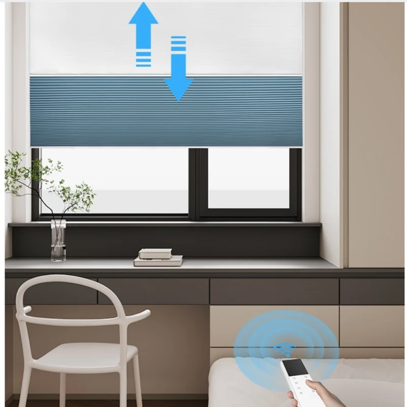 Customized electric day and night honeycomb curtains, shading and sunshade curtains, and gauze curtains
Customized electric day and night honeycomb curtains, shading and sunshade curtains, and gauze curtains
