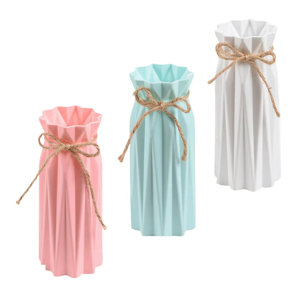3Pcs Creative Flower Vase Plastic Material with Fine Workmanship Flower Arrangement Decor for Indoor Scene Craft Vase
3Pcs Creative Flower Vase Plastic Material with Fine Workmanship Flower Arrangement Decor for Indoor Scene Craft Vase